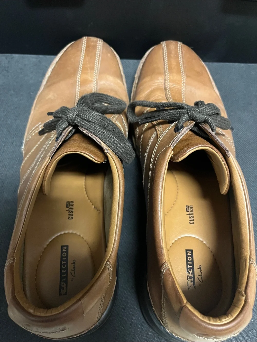 Men’s Sz 13 Collection by Clarks Soft Cushion Brown Dress Shoes (B10)